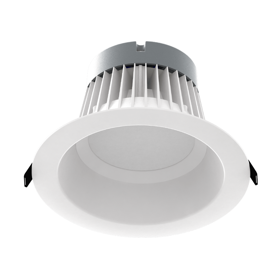 Rab C8R559FAUNVW 55 watt LED 8" Commercial Recessed Downlight, 3000K/3500K/4000K/5000K Color Selectable, 5000 lumens - Lighting Supply Guy