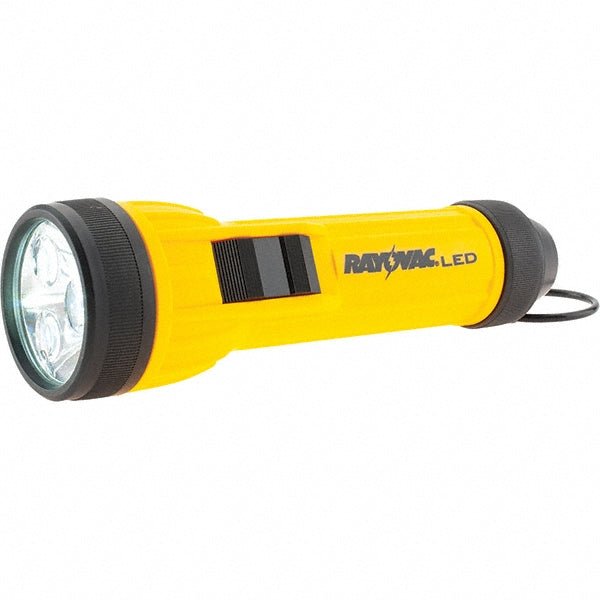 Rayovac WHH2D - BA Handheld Flashlight: LED, 20 Lumens, 55 hr Max Run Time, D Battery (Included), Max Beam Distance: 32 m - Lighting Supply Guy