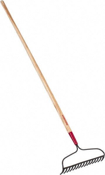 Razor - Back 63141 Bow Rake with 66" Straight Wood Handle - Lighting Supply Guy