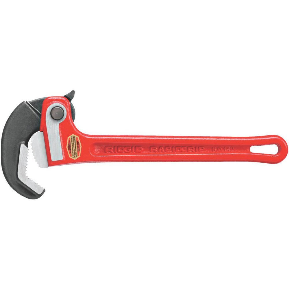 Ridgid 10358 RapidGrip Pipe Wrench: 2" Max, 14" OAL, Cast Iron & Steel - Lighting Supply Guy