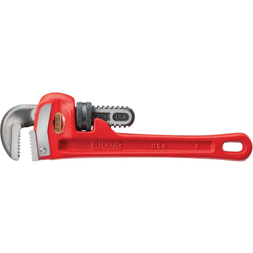 Ridgid 31005 Straight Pipe Wrench: 1" Max, 8" OAL, Cast Iron - Lighting Supply Guy