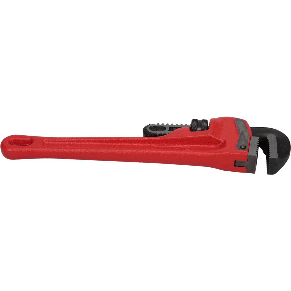 Ridgid 31010 Straight Pipe Wrench: 1 - 1/2" Max, 10" OAL, Cast Iron - Lighting Supply Guy