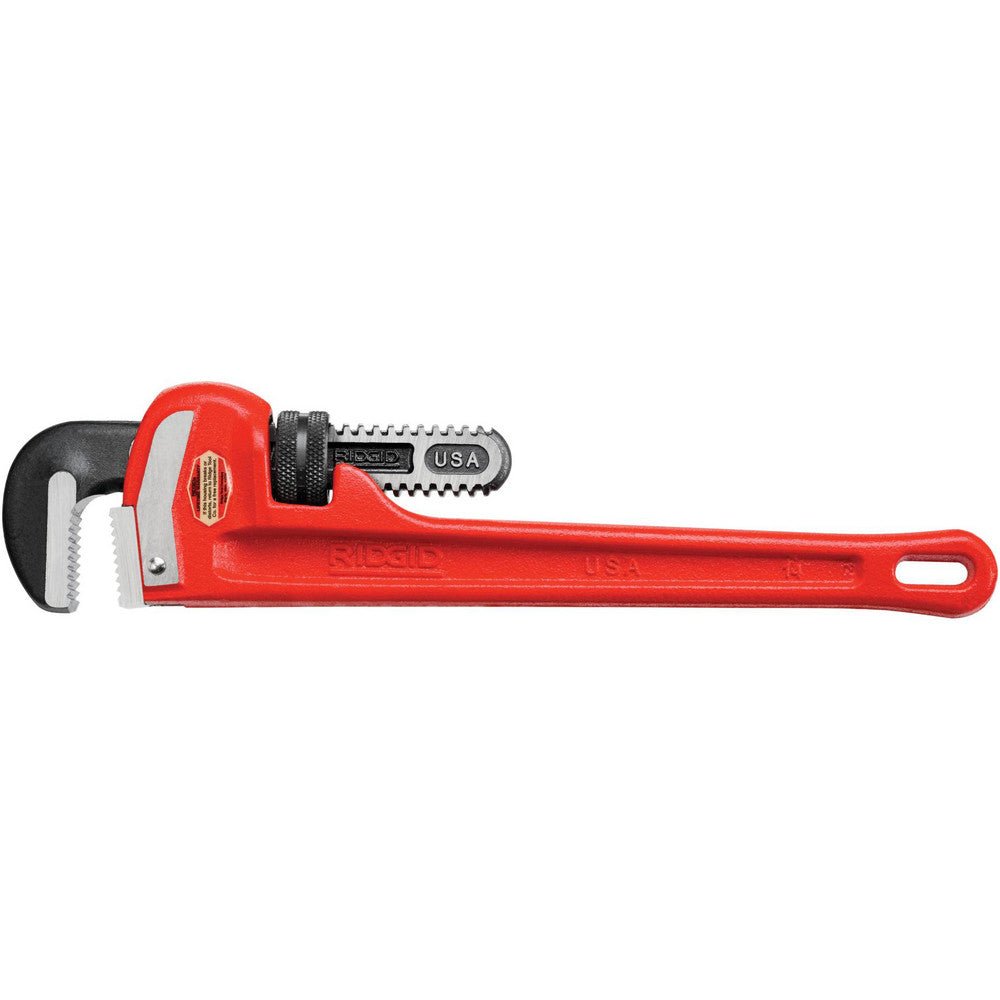 Ridgid 31020 Straight Pipe Wrench: 2" Max, 14" OAL, Cast Iron - Lighting Supply Guy