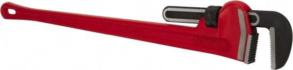 Ridgid 31040 Straight Pipe Wrench: 6" Max, 48" OAL, Cast Iron & Steel - Lighting Supply Guy