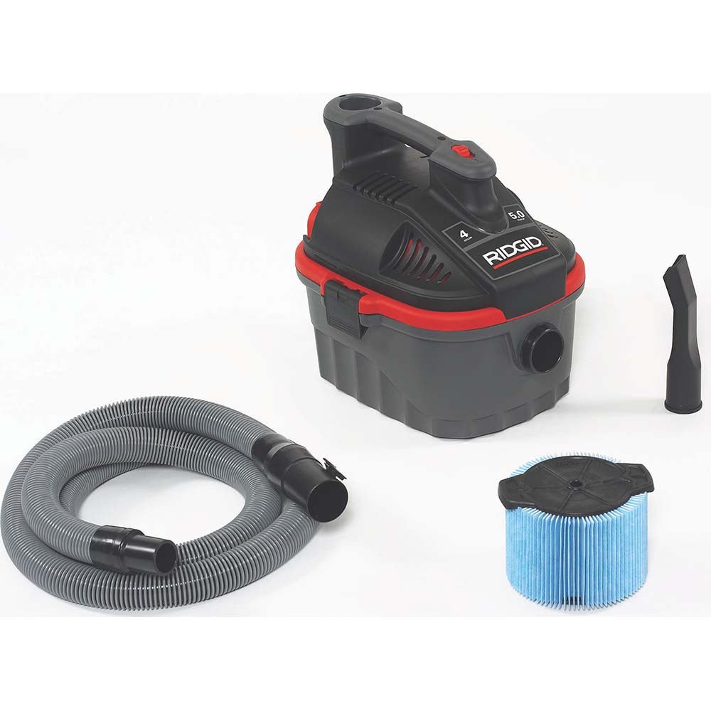 Ridgid 50313 Wet/Dry Vacuum: Electric, 4.0 gal - Lighting Supply Guy
