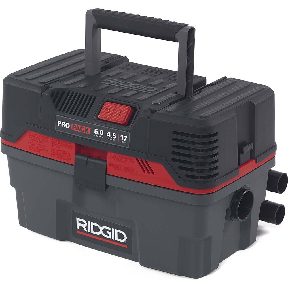 Ridgid 50318 Wet/Dry Vacuum: Electric, 4.5 gal - Lighting Supply Guy