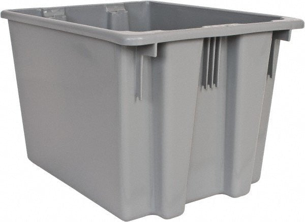 Rubbermaid FG172200GRAY Rubbermaid Commercial Products, 1.6 Cubic Foot, Gray, Tote/Box, Durable Box - Lighting Supply Guy