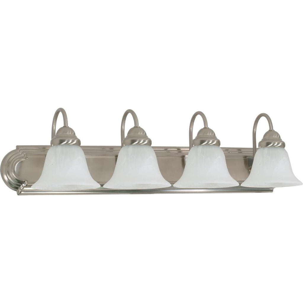 Satco 60 - 322 4 - Light 30" Bathroom Vanity Light Fixture - Lighting Supply Guy