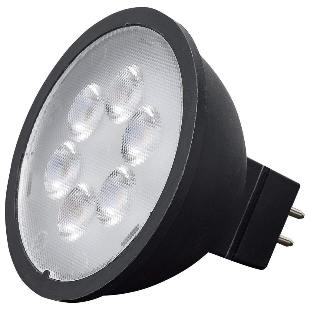 Satco S11396 4.5MR16/LED/40'/830/12V/BLACK 4.5 watt MR16 LED Reflector Light Bulb - Lighting Supply Guy