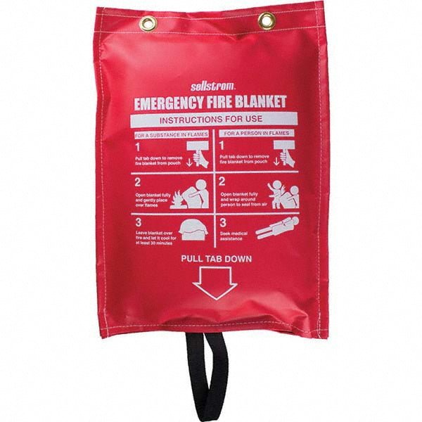 Sellstrom S97450 Rescue Blankets; Type: Fire ; Overall Length: 60in ; Overall Width: 72in ; Container Type: Bag ; Unitized Kit Packaging: Yes ; UNSPSC Code: 42171701 - Lighting Supply Guy