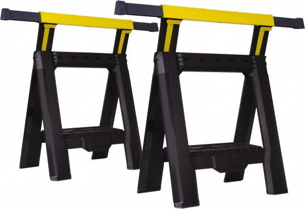 Stanley STST60626 Adjustable Sawhorse - Twin Pack: - Lighting Supply Guy