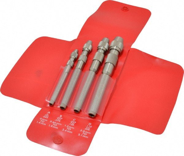 Starrett 51140 4 Piece Pin Vise Set - Lighting Supply Guy