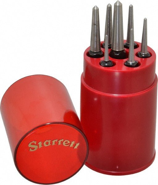 Starrett 51285 Center Punch Set: 7 Pc, 0.0625 to 0.25" - Lighting Supply Guy