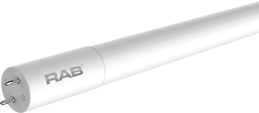 Rab T8-17-48G-835-DE-BYP 3500K 2100LM Double ended T8 LED GLASS 4ft TYPE B 17W Lamp. Sold in cases of 25