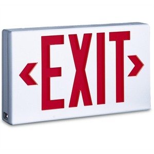 TCP 22743 Red LED Exit Sign - Lighting Supply Guy