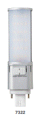 Lighting Supply Guy Light Efficient LED-7322-FC1-G4, 7W Horizontal Retrofit 