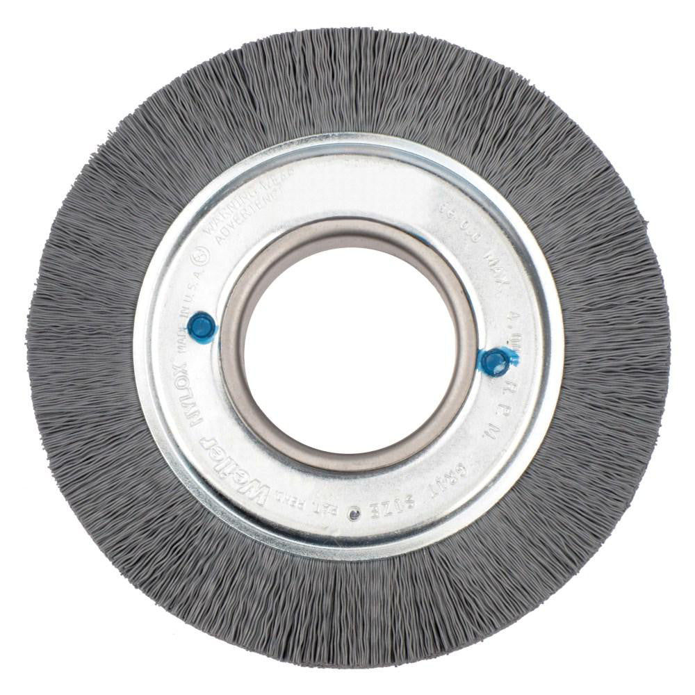 Weiler 83000 Wheel Brush: 6" Wheel Dia, 1" Face Width, 0.0180" Wire Dia, Crimped - Lighting Supply Guy