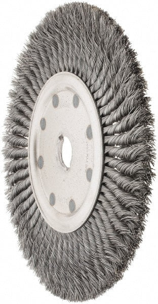 Weiler 9719 Wheel Brush: 12" Wheel Dia, 5/8" Face Width, 0.0200" Wire Dia, Knotted - Lighting Supply Guy