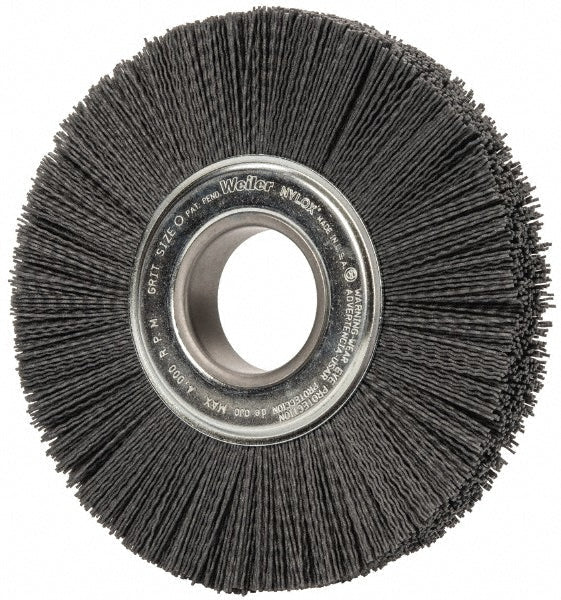 Weiler 97735 Wheel Brush: 8" Wheel Dia, 1" Face Width, 0.0400" Wire Dia, Crimped - Lighting Supply Guy