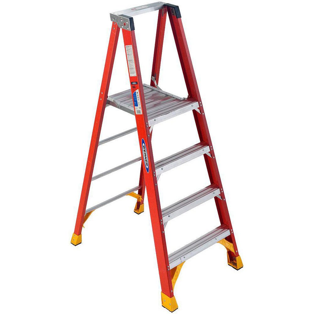Werner P6204 3 Step Fiberglass Step Ladder: Type IA - Lighting Supply Guy