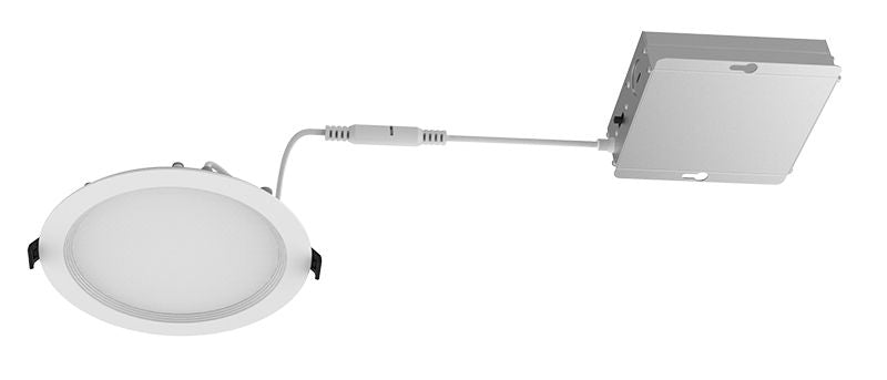 Westgate RSLC6 - BF - MCT5 6" LED Slim Recessed Light, 15 Watt, 120 - 277V, 2700 - 3000 - 3500 - 4000 - 5000K, 0 - 10v Dimmable, Baffled - Lighting Supply Guy