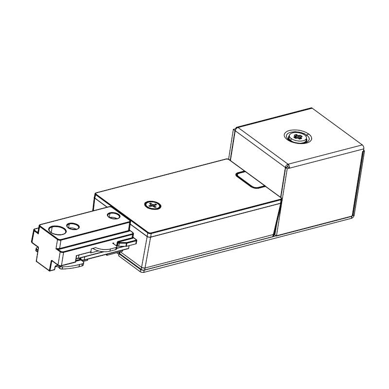 Westgate TR - CCON - WH Live End Feed in White - Lighting Supply Guy