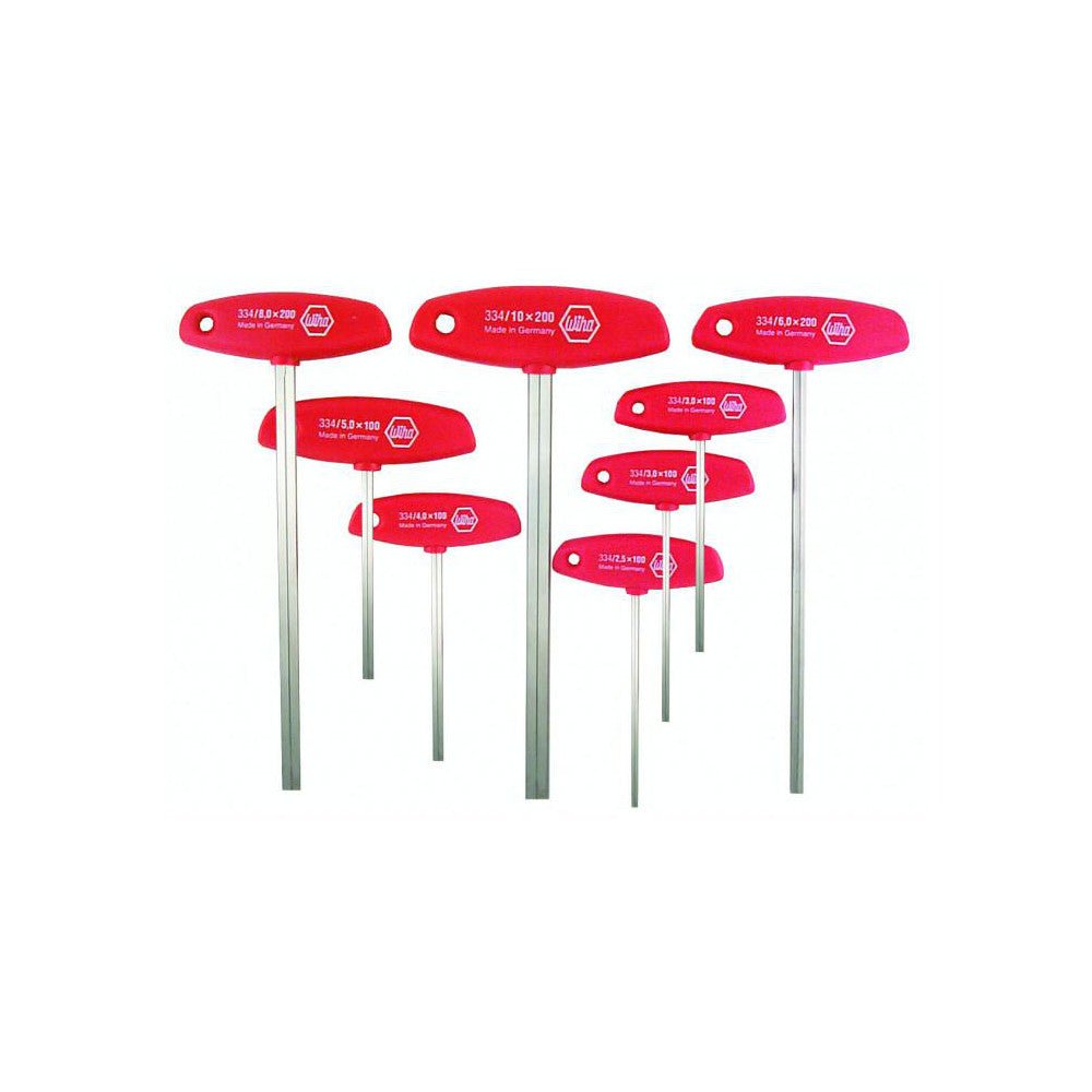 Wiha 33493 8 Piece, T - Handle Cushion Grip Hex Key Set - Lighting Supply Guy