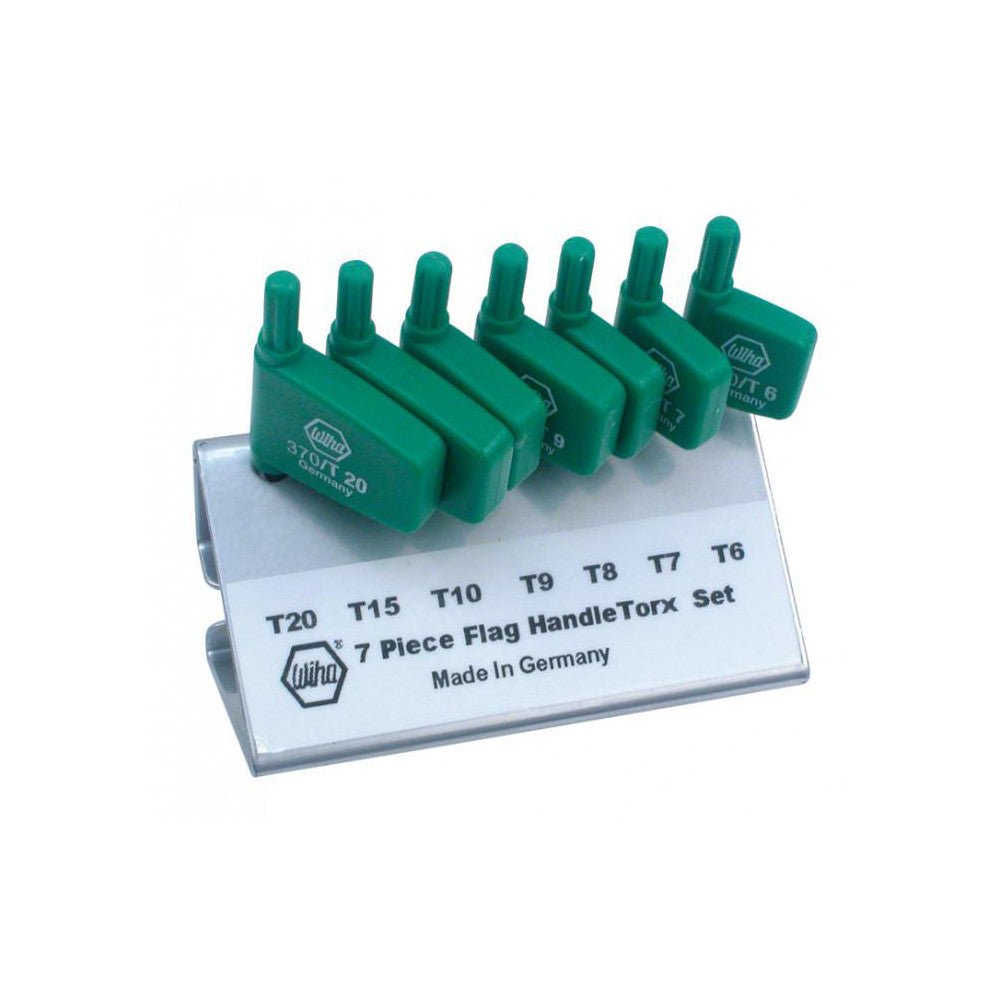 Wiha 37090 Torx Key Set: 7 Pc, Flag - Style Handle, T6 to T20 - Lighting Supply Guy