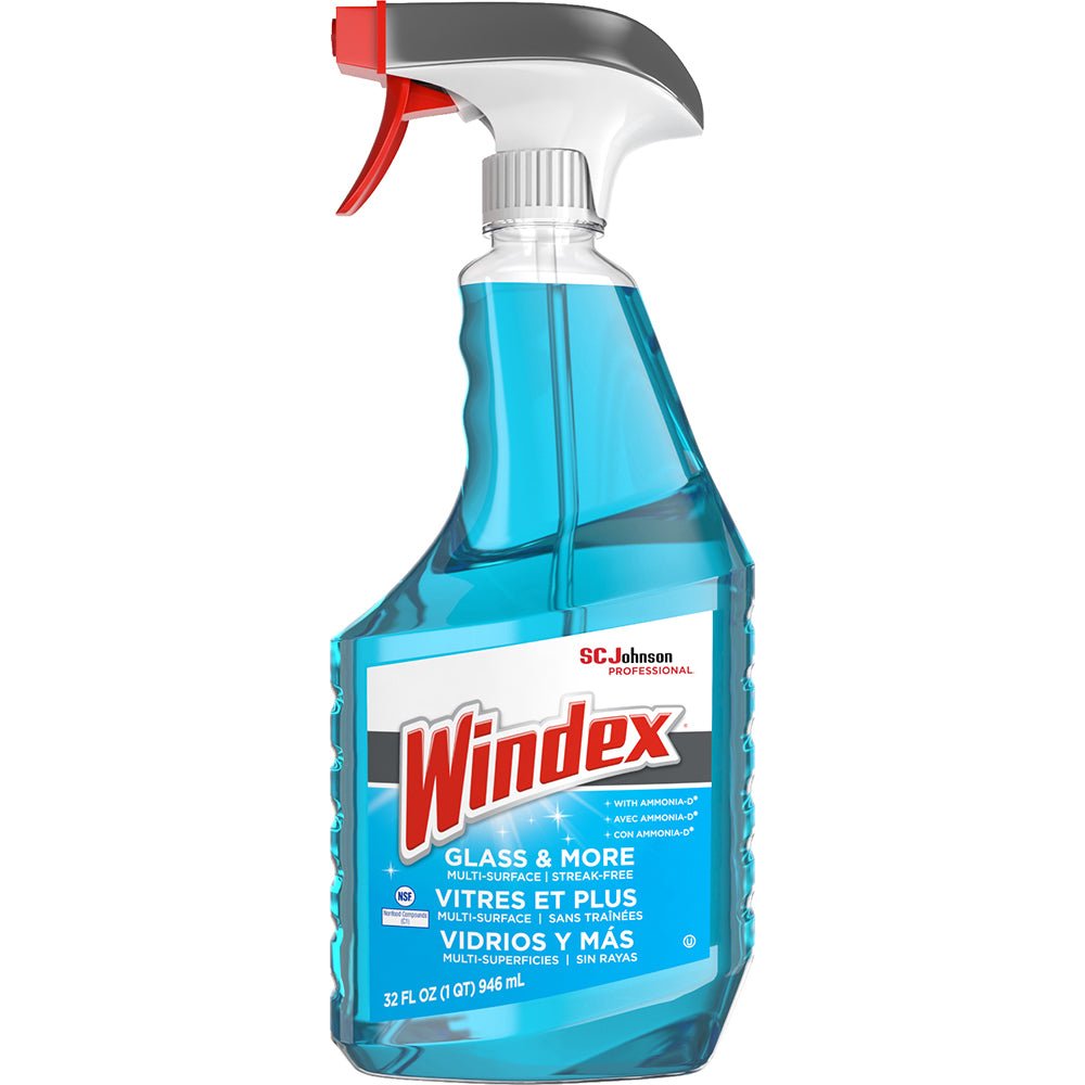 Windex 322338 Windex Glass & More, Multi - Surface, Streak - Free Trigger, 32oz, 8/case - Lighting Supply Guy
