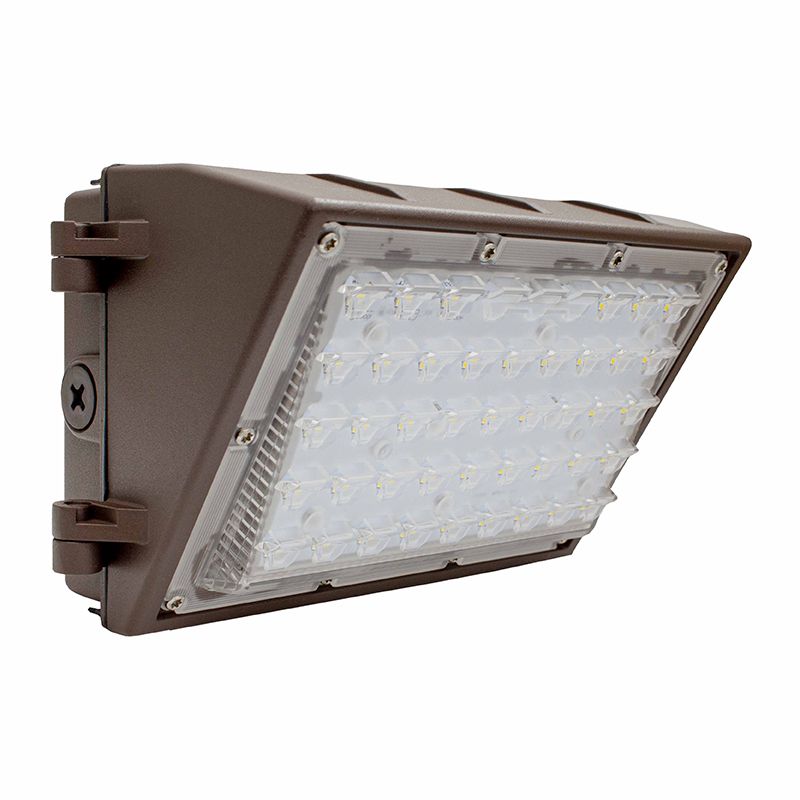 Westgate WML2-28W-50K-HL-SM 28 watt LED Non-Cutoff Wallpack Fixture to replace 100W-150W MH, 10" x 5-1/2" x 5-3/4" tall, Polycarbonate lens, 5000K, 3400 lumens, 70,000hr life, 120-277 volt, 0-10V Dimming, Dark Bronze Finish, IP65 Rated