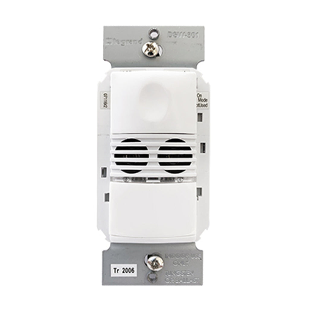 Wattstopper DSW-301-W-U Dual Technology Wall Switch Occupancy Sensor, Wall Mount, White Finish, Made in USA