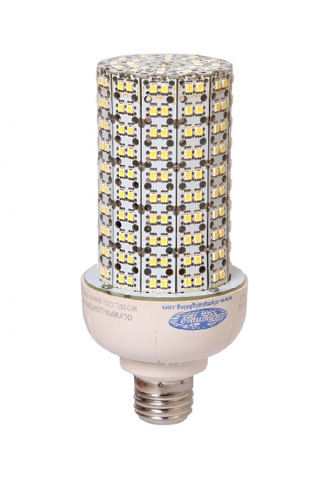 Olympia CCL-20W12-30K-E26 22 watt LED Self-Ballasted Compact Cluster Lamp, 2-3/4in. x 6-1/4in. tall, Medium (E26) base, 3000K, 2900 lumens, 50,000hr life,120-277 volt, Non-dimmable