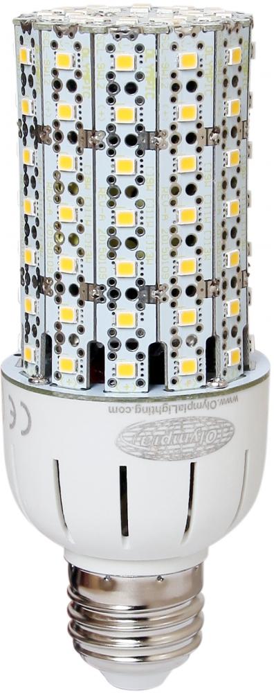 Olympia SCL-9W12-55K-E26  9 watt LED Self-Ballasted Slim Cluster Lamp, 2in. x 4-7/8in. tall, Medium (E26) base, 5500K, 1300 lumens, 50,000hr life, 120-277 volt, Non-dimmable