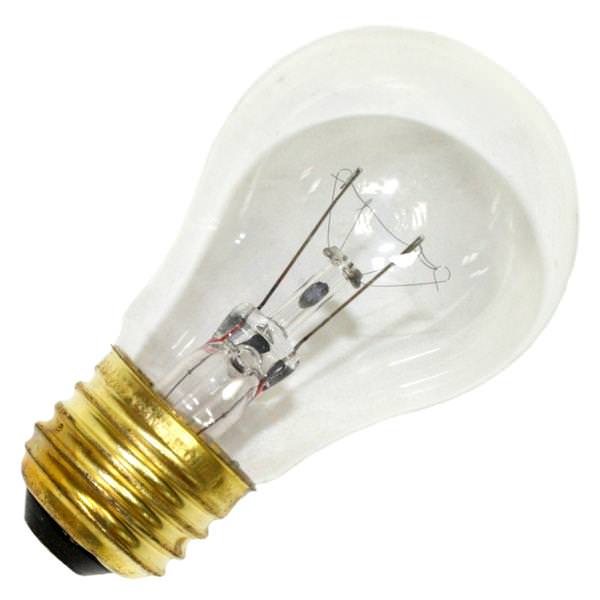 Halco 6017 A15CL40 Clear 40 watt A15 Appliance Lamp, Medium (E26) base, 300 lumens, 3,000hr life, 130 volt
