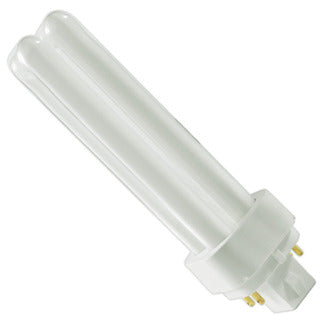 Eiko 49243 QT13/35-4P 13 watt Double-Tube Compact Fluorescent Lamp, 4-Pin (G24q-1) base, 3500K, 900 lumens, 10,000hr life
