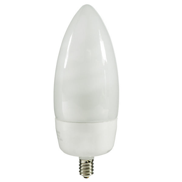 TCP 10714 14W Candelabra Base Torpedo CFL Lamp, 2700K Warm White, 120V