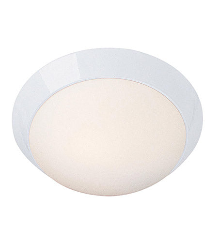 Access 20625-WH/OPL  13" White Ceiling Fixture, Twist-On White Glass Lens, with Lamp
