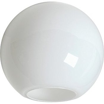 Crown 20012-WH-5N 12in. Neckless White Acrylic Globe with 5-1/4in. Opening