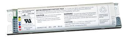 Sure-Lites EBP700X 120-277 volt Fluorescent Emergency Ballast, operates (1 or 2) F17T8, F28T8. F32T8, F20T12, F40T12, (1) 59W 8' F96T8, 60W 8' F96T12, (1) 20W-55W T5/T8/T9, 90min illumination. *Discontinued*