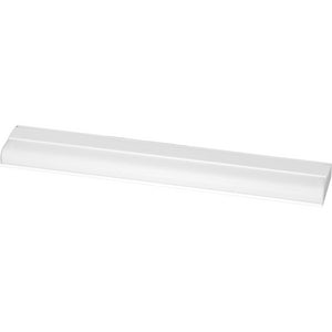 Progress P7011-30EBS 1-Light Undercabinet Fixture, 21" x 1" tall, White Acrylic lens, w/out 13W T5, 120 volt, White Finish