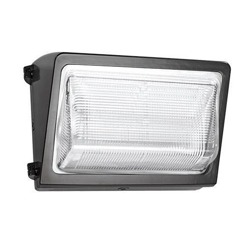 Rab WP2LED37Y  37 watt LED Wallpack Fixture to replace 175W MH, 14" x 7-1/2" x 9" tall, Prismatic glass lens, 3000K, 4207 lumens, 100,000hr life, 120-277 volt, Bronze Finish. *Discontinued*