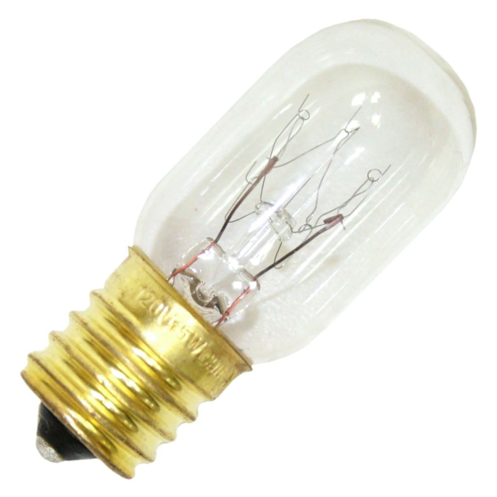 Eiko 43004 15T7N/130V 15 watt T7 Tubular Indicator Lamp, Intermediate (E17) base, 90 lumens, 1,500hr life, 130 volt. *Discontinued*
