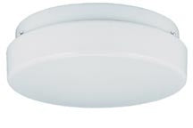 Enertron 1013 1-Light Magnetic Round Ceiling Fixture, 3in. x 11in. tall, White Drum Acrylic Lens, w/out 13W CFL lamp, 900 lumens, 10,000hr life, 120 volt, White Finish