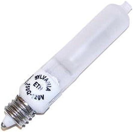 Sylvania 58736 Q150IF/MC/120V (ETH) Frosted 150 watt T4 Tubular Halogen Lamp, Mini Candelabra (E11) base, 2700 lumens, 2,000hr life, 120 volt