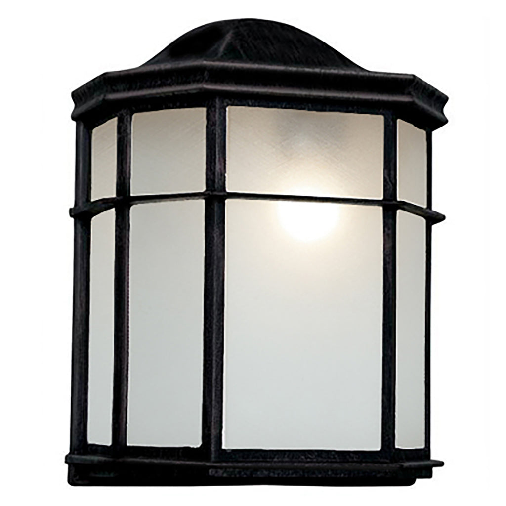 Trans Globe 4484-BK Andrews 9.5' Pocket Lantern Fixture, Frosted Acrylic Lens, (1) Medium (E26) Base, lamp not included, Black Finish