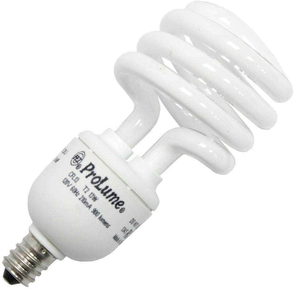 Halco  45055 CFL13/35/T2/E12 13 watt T2 Spiral, Neutral White, E12 Base CFL Lamp