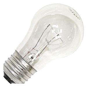 Eiko 44390 40A15-130V Clear 40 watt A15 Appliance Lamp, Medium (E26) base, 350 lumens, 1,500hr life, 130 volt. *Discontinued*