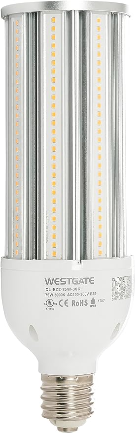 Westgate CL-EZ2-75W-30K  75 watt LED Cluster Lamp, 3-3/4in. x 11-3/4in. tall, Mogul (E39) base, 3000K, 7875 lumens, 50,000hr life, 100-300VAC or HID Ballast Compatible *Discontinued*