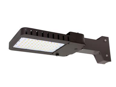 MaxLite  AR100UT3-CSBACR 100 watt LED Slim Area Light Fixture, 3000K/4000K/5000K Color Selectable, 13200 lumens, 54000hr life, 120-277 Volt, 0-10V Dimming, Straight Arm Mount, Bronze Finish. Not for sale in California: Not Title 20 Compliant. *Discontinued*