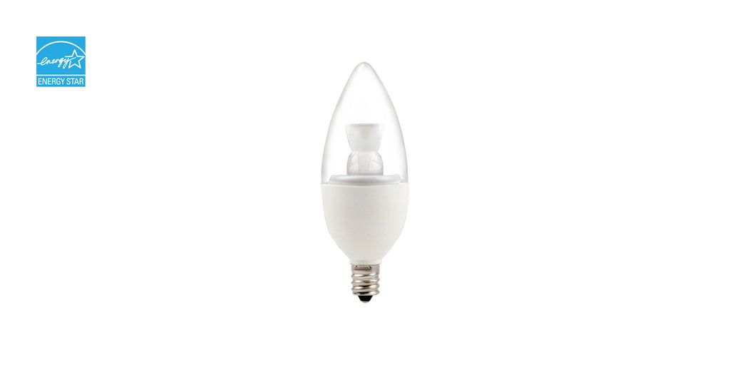 naturaLED 4564 LED4.5CAB/32L/E12/850 4.5 watt LED Candelabra Light Bulb, Candelabra (E12) Base, 5000K, 325, 15,000hr life, 120 Volt, Dimming
